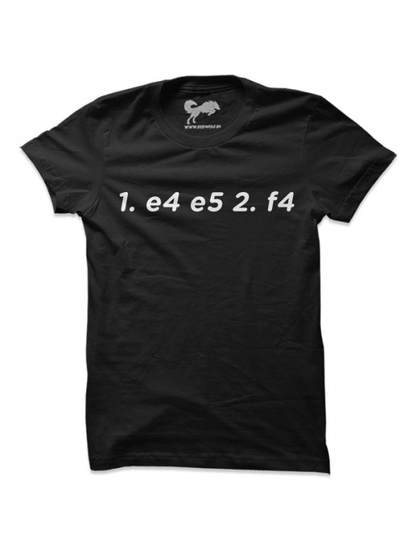 1. e4 e5 2. f4 - T-shirt
